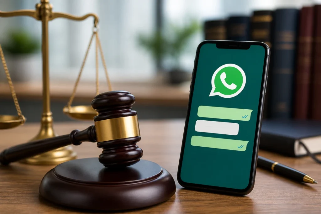 whatsapp evidence